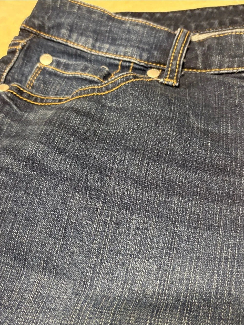 torrid Dark Blue Denim Frayed Hem Cutoff Shorts